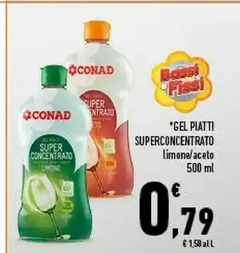 Conad City Conad Gel Piatti Superconcentrato 500 Ml offerta