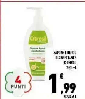 Conad City Cuki Citrosil Sapone Liquido Disinfettante offerta