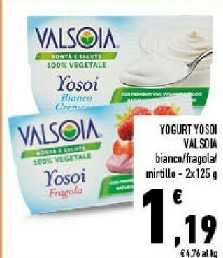 Conad Valsoia Yosoi Cocco 100% Vegetale 250 G(ml) offerta