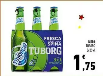 Conad Tuborg Birra Chiara 990 G(ml) offerta