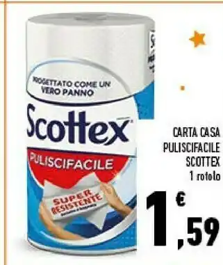 Conad Scottex Carta Casa Puliscifacile 1 Rotolo offerta