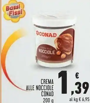 Conad Conad - Crema Alle Nocciole 200 G(ml) offerta