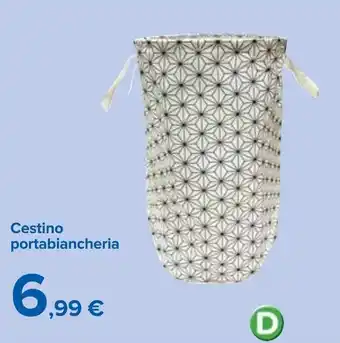 Carrefour Cestino portabiancheria offerta