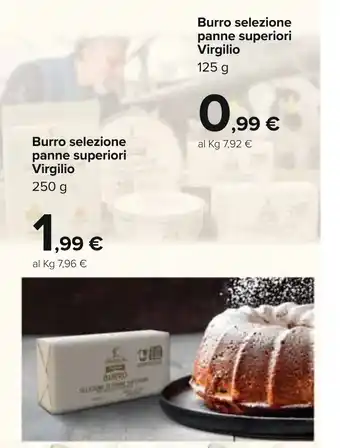 Carrefour Burro selezione panne superiori Virgilio 250g offerta