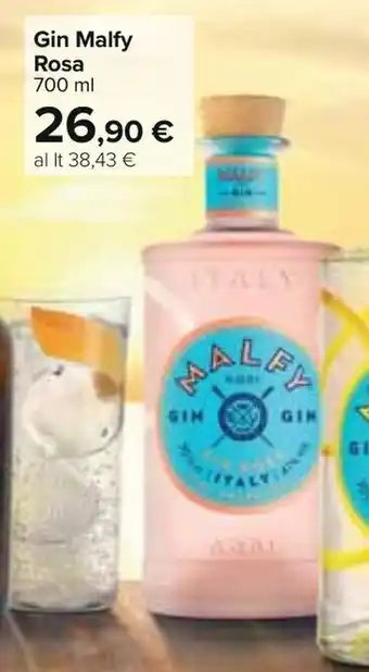 Carrefour Gin Malfy Rosa 700ml offerta