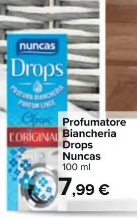 Carrefour Nuncas Drops Profumatore Biancheria 100ml offerta