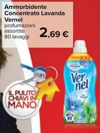 Carrefour Vernel Ammorbedente Concentrato Lavanda 80 lavaggi offerta