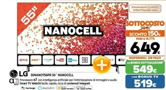 Expert Nanocell 55nano756pr tv 139,7 cm (55") 4k ultra hd smart tv wi-fi nero offerta