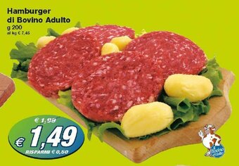 Prix Quality Hamburger di Bovino Adulto 200g offerta