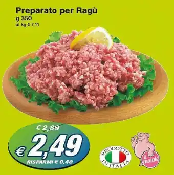 Prix Quality Preparato per Ragù 350g offerta