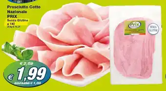 Prix Quality Prix Prosciutto Cotto Nazionale 140g offerta