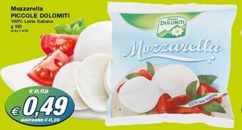 Prix Quality Piccole Dolomiti Mozzarella 100g offerta