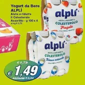 Prix Quality Alplí Yogurt da Bere 100g x 4 offerta