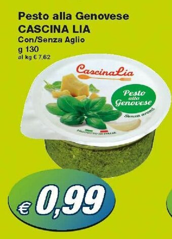 Prix Quality Cascina Lia Pesto alla Genovese 130g offerta