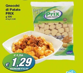 Prix Quality Prix Gnocchi di Patate 500g offerta