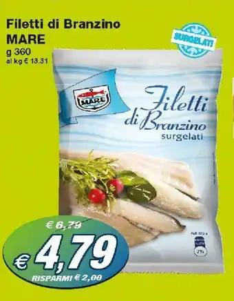 Prix Quality Mare Filetti di Branzino 360g offerta