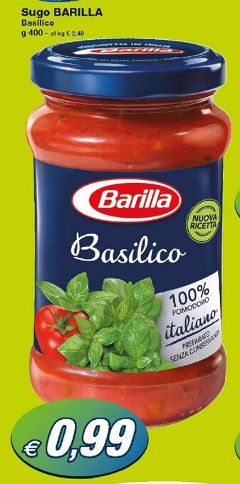 Prix Quality Barilla Sugo 400g offerta