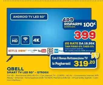Qbell technology smart tv qt50gx