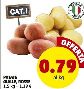 Patate gialle/ rosse