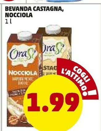 PENNY Bevanda castagna, nocciola offerta
