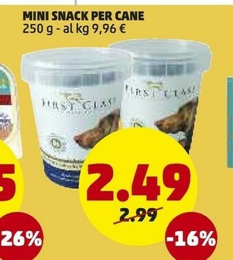 PENNY Mini snack per cane offerta