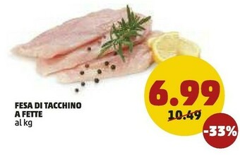 PENNY Fesa di tacchino a fette offerta