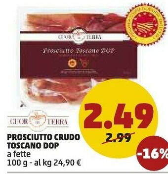PENNY Prosciutto crudo toscano dop offerta