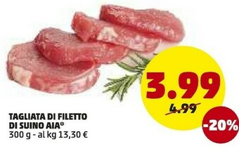 PENNY Tagliata di filetto di suino offerta