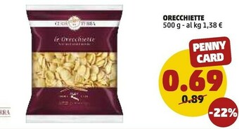 PENNY Orecchiette 500 g(ml) offerta