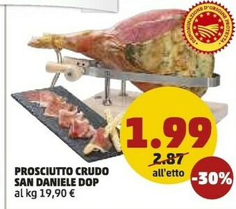 PENNY Prosciutto crudo san daniele dop offerta