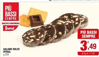 Iperal Iperal salame dolce offerta