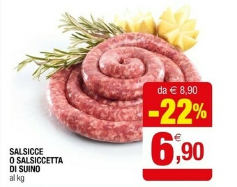 Iperal Salsiccia di suino offerta