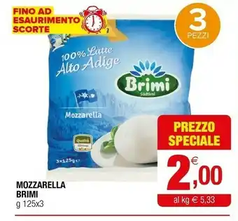 Iperal Mozzarella 100% latte alto adige 375 g(ml) offerta