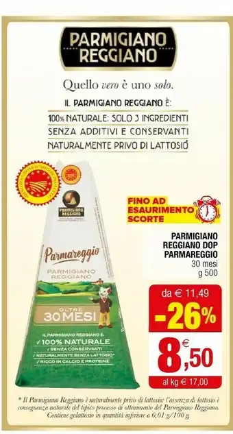 Iperal Parmigiano reggiano dop 30 mesi offerta