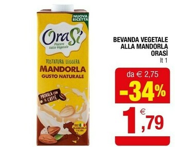 Iperal Orasi bevanda vegetale alla mandorla offerta