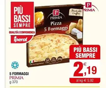 Iperal Primia 5 formaggi offerta