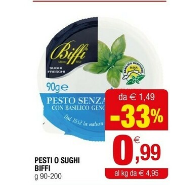 Iperal Biffi - pesto classico 190 g(ml) offerta