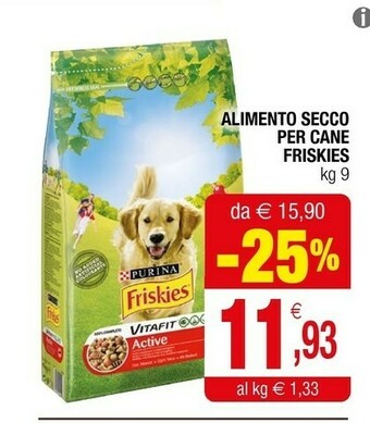 Iperal Purina alimento secco per cane friskies offerta
