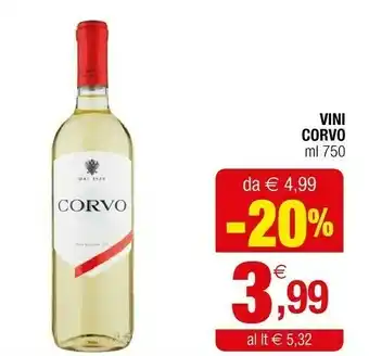 Iperal Corvo - vino bianco 750 g(ml) offerta