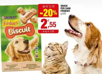 Iperal Purina snack per cane friskies offerta
