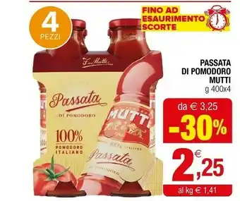 Iperal Passata di pomodoro 400 g(ml) offerta