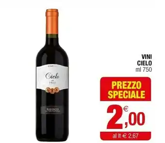 Iperal Cielo vini offerta