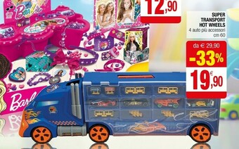 Iperal Super transport hot wheels offerta