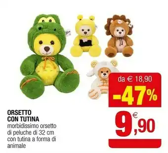 Orsetto con tutina