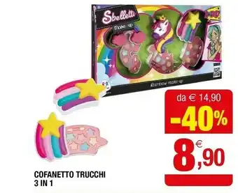 Cofanetto trucchi 3 in 1