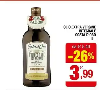 Iperal Olio extra vergine integrale offerta