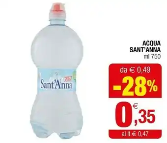 Iperal Acqua minerale naturale 750 g(ml) offerta