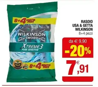 Iperal Wilkinson rasoio usa & getta offerta