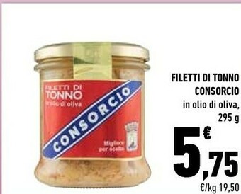 Conad Filetti di tonno in olio di oliva offerta