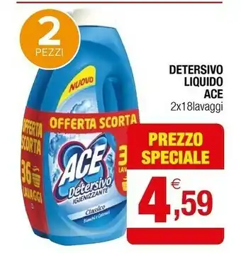 Iperal Ace detersivo liquido offerta